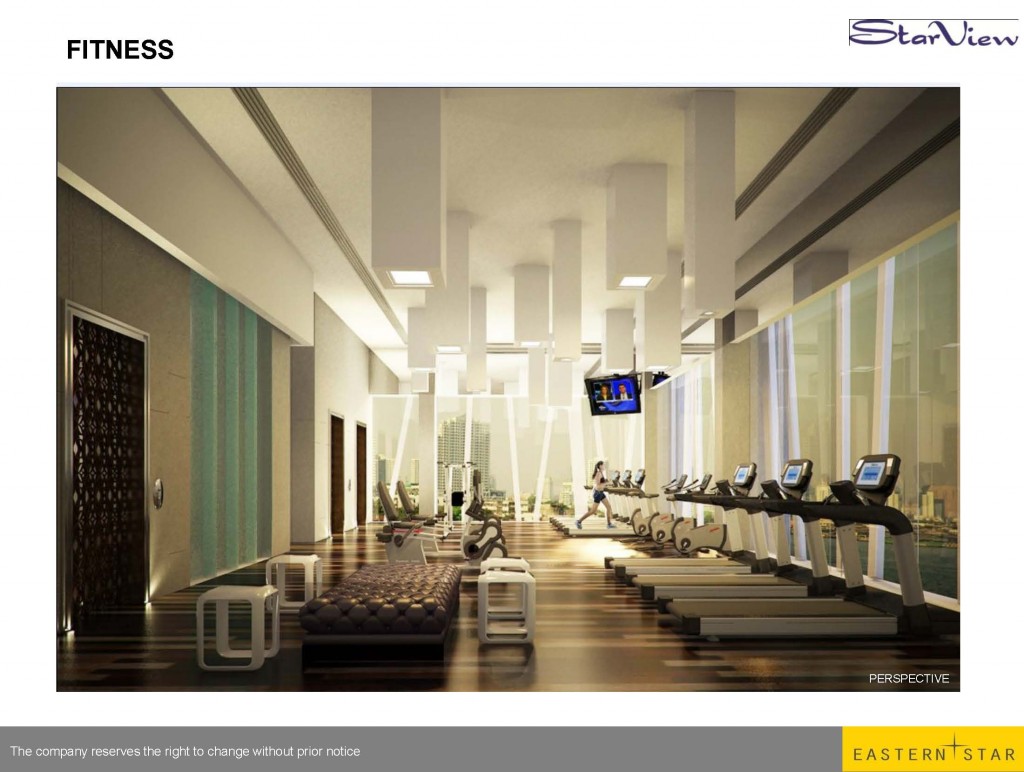 ตัวอย่างห้องฟิตเนส บนชั้น 40