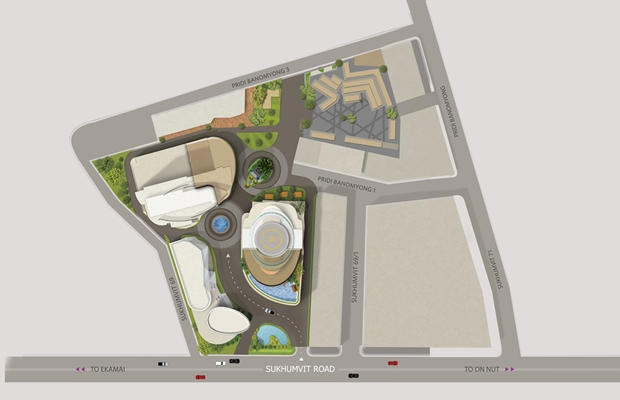 แผนที่ภายในโครงการ "W District "