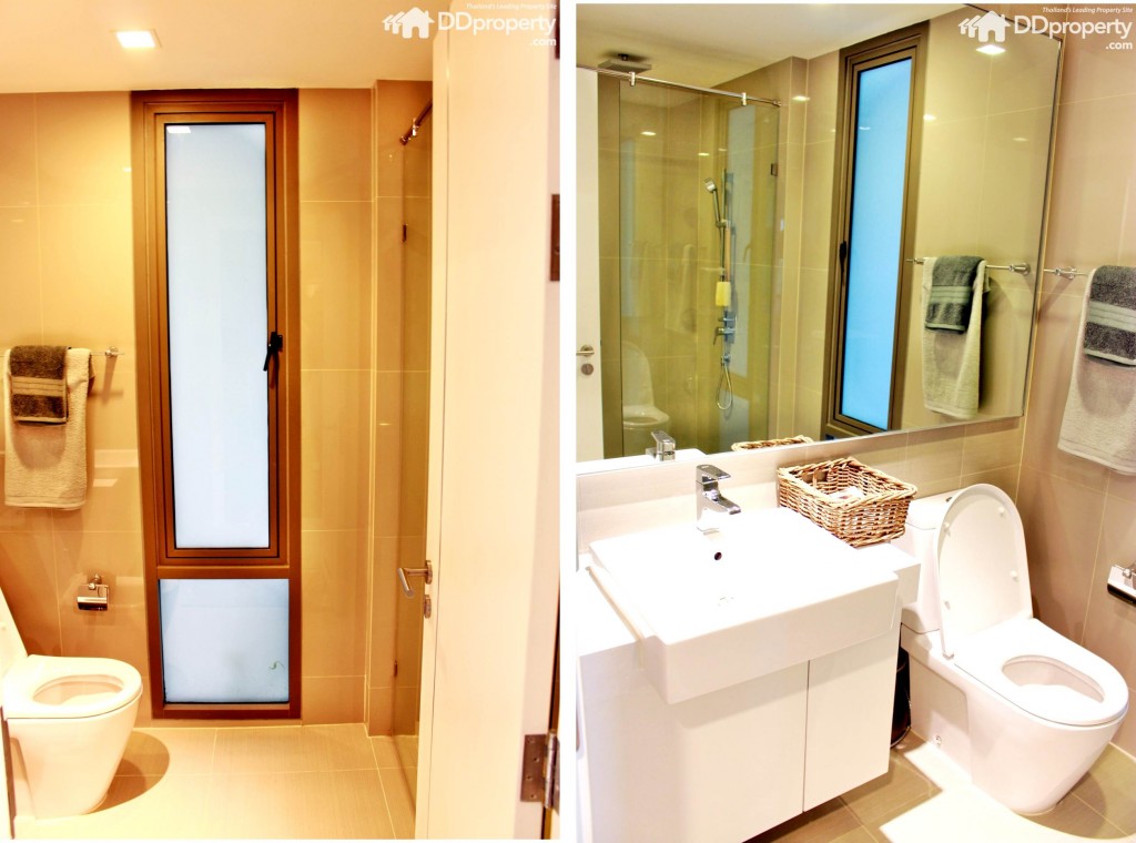 ด้านซ้ายมือห้องนอนใหญ่เป็นห้องน้ำส่วนตัว