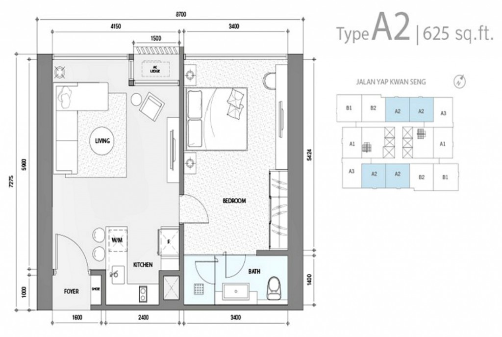 013 Star Residences - Type A2 Layout
