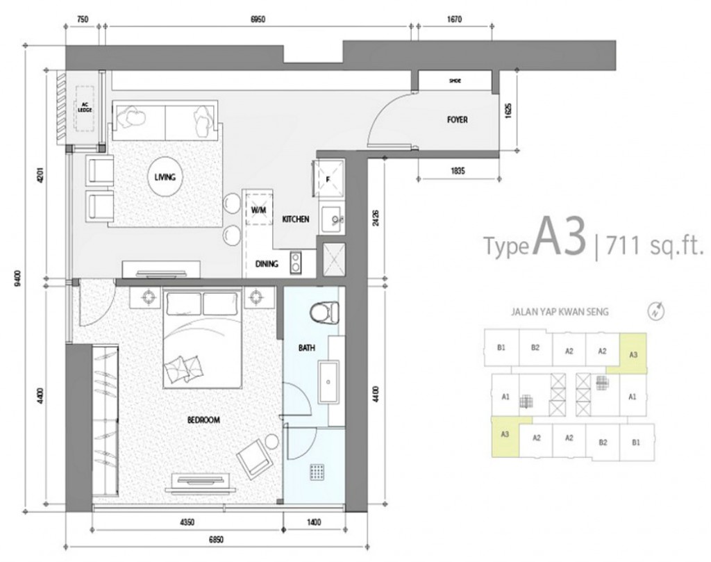 014 Star Residences - Type A3 Layout