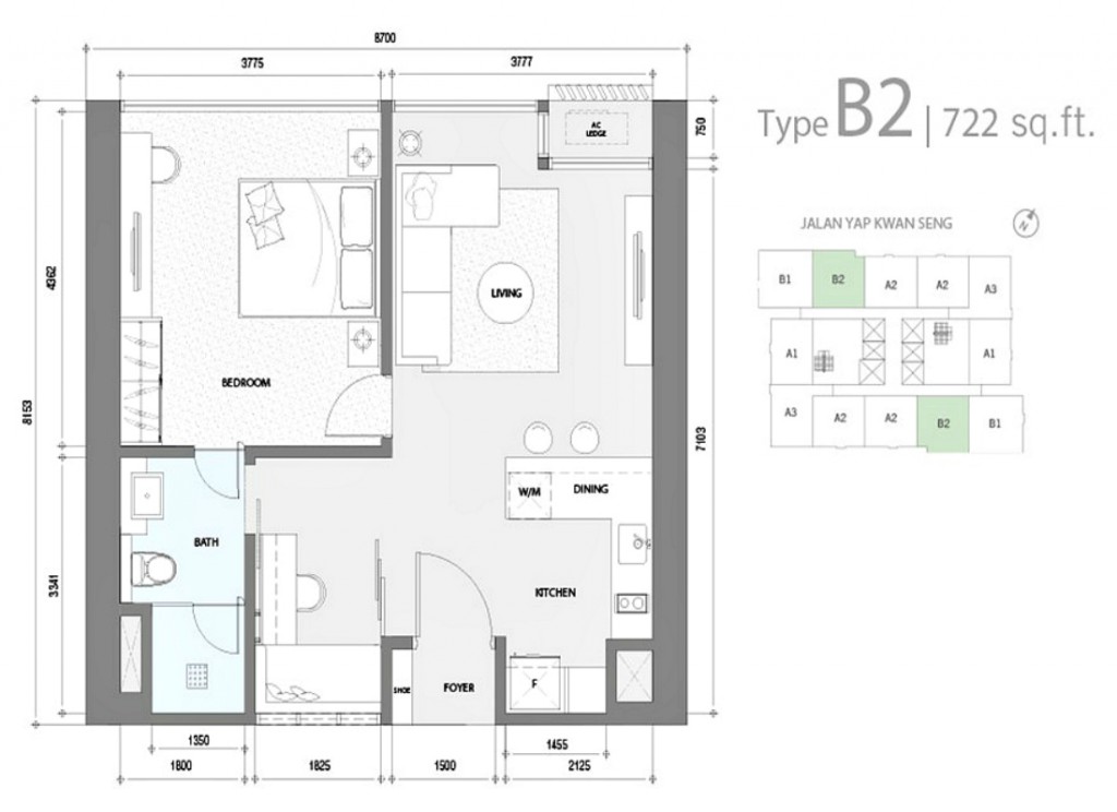 016 Star Residences - Type B2 Layout