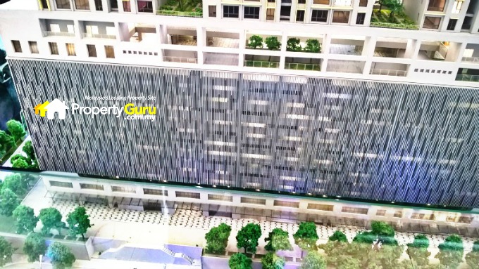 Four levels of car park bays