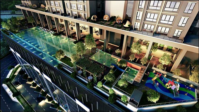 Facilities include Pools and Playground amidst landscaped gardens