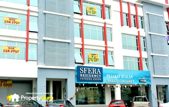 The still unoccupied Atmosphere shoplots where the showroom is located. This is on Jalan Atmosphere 7