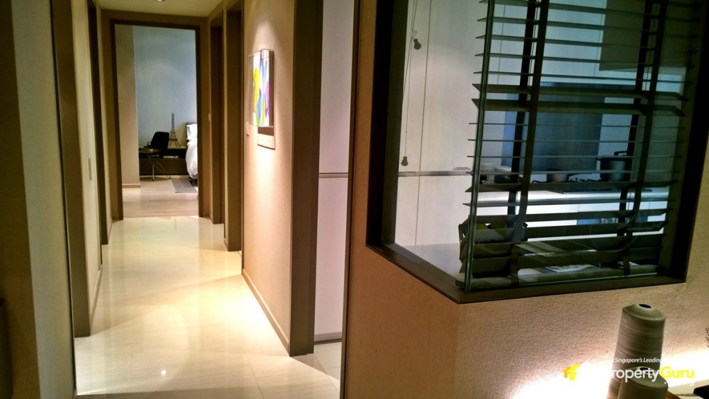 Entrance to kitchen and communal corridors