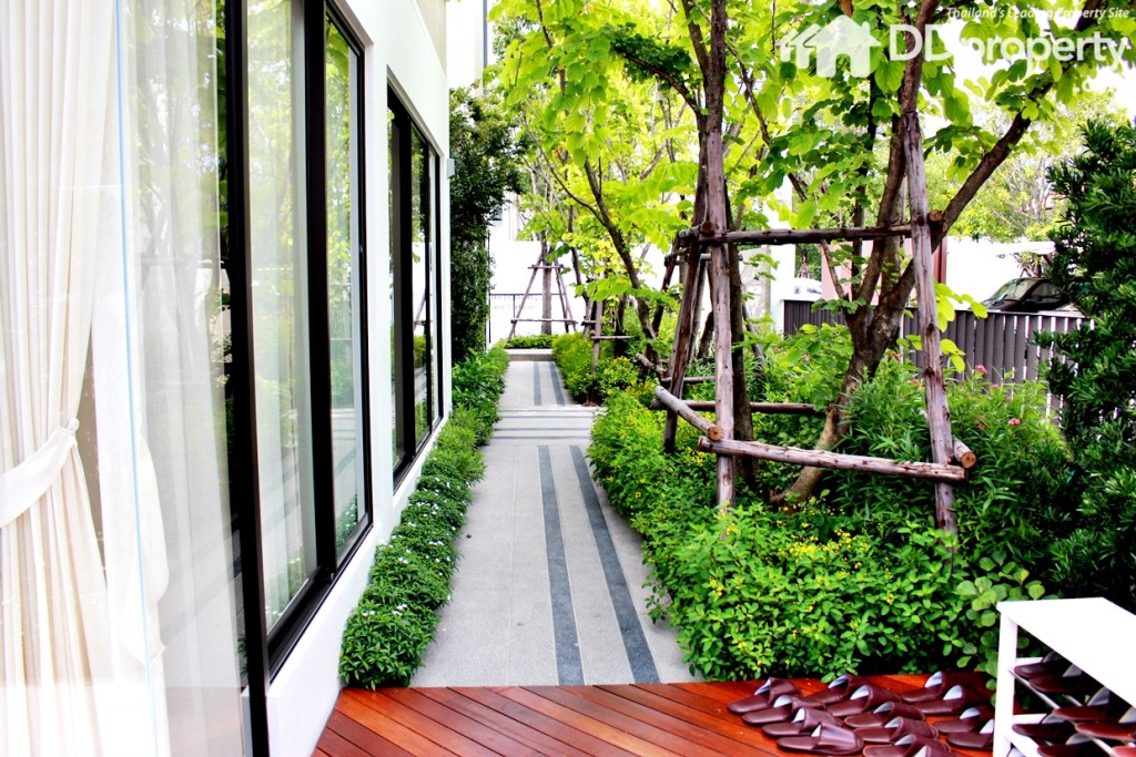 บริเวณทางเดินรอบบ้าน