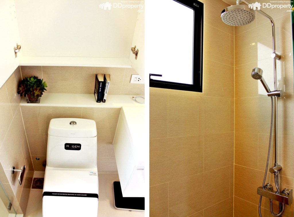 สุขภัฑณ์ และฝักบัวไม่แตกต่างกันกับห้องอื่นๆ