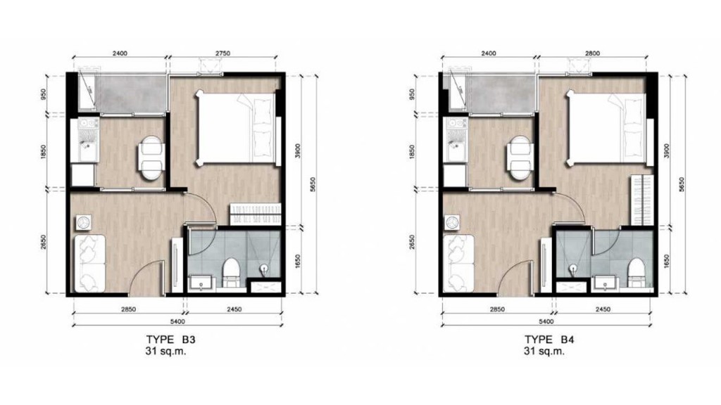 ห้อง Type B3-B4