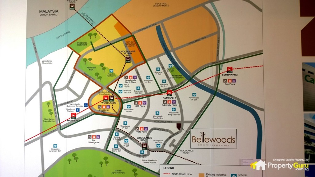 Bellewoods map