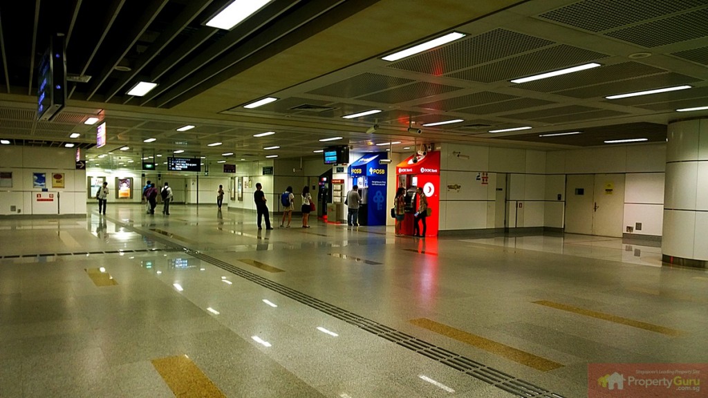 Buangkok MRT station is quiet