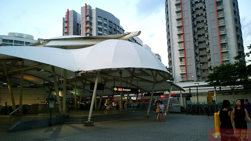 Buangkok MRT station closest exit to Aspella