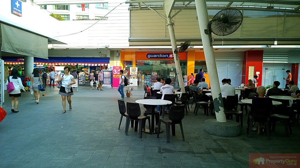 Eateries, grocery and pharmacies along Buangkok MRT station