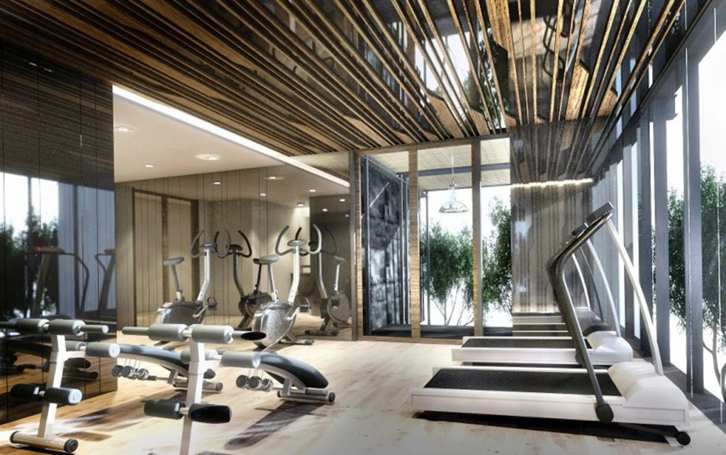 บริเวณฟิตเนสของโครงการ