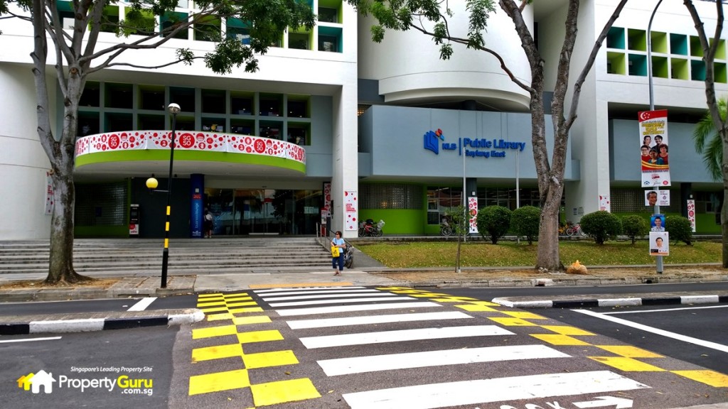 Geylang East Public library opposite Tre Residences