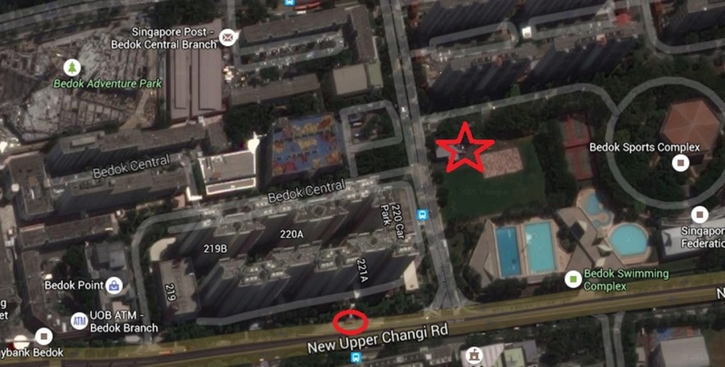 Source: Googlemaps (Star = showflat, Circle = bus stop)