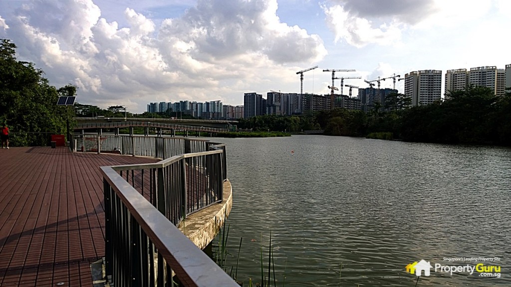 Lake behind Anchorvale Community Club 