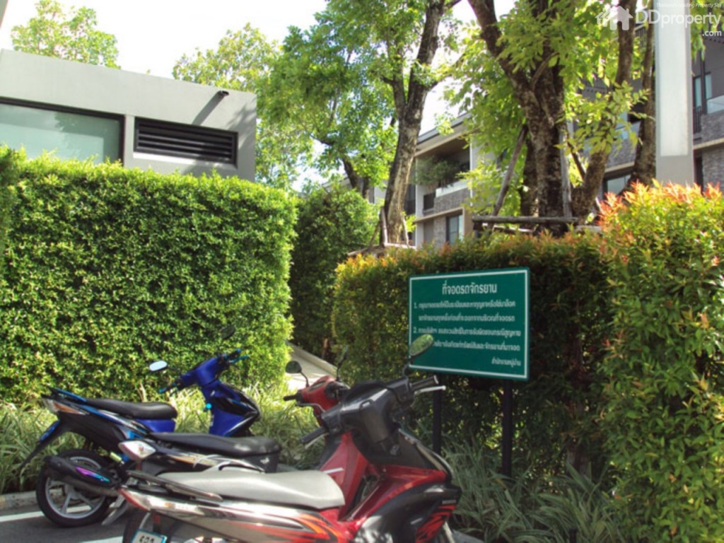 สระว่ายน้ำและสวนแต่ละมุม ถ่ายจากด้านล่าง