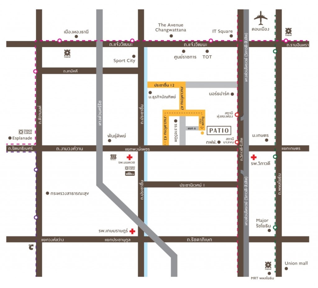 PATIO Ngamwongwan_Location Map