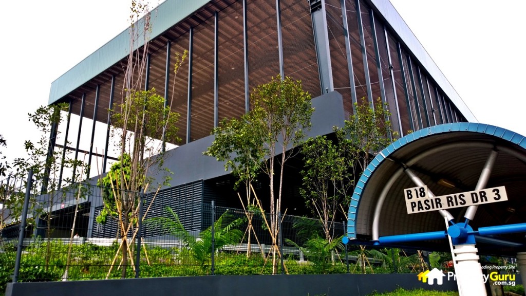 Bus stop between OFS and Vue 8 Residences