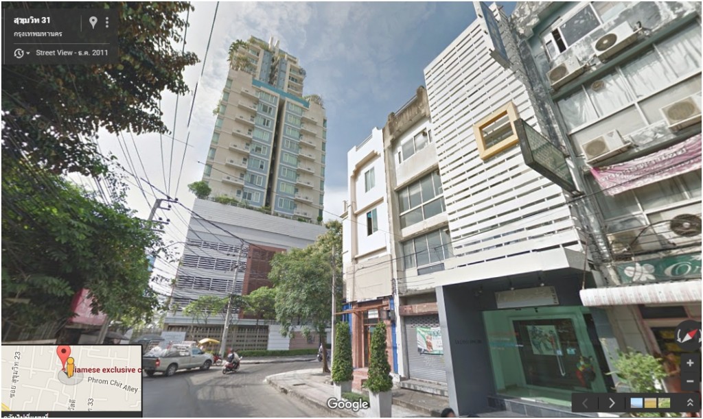 เลี้ยวขาว ที่ตั้งโครงการอยู่ซ้ายมือ