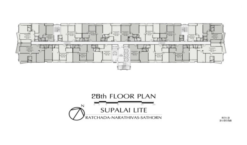 ชั้น 8-25 ชั้นที่พักอาศัย 