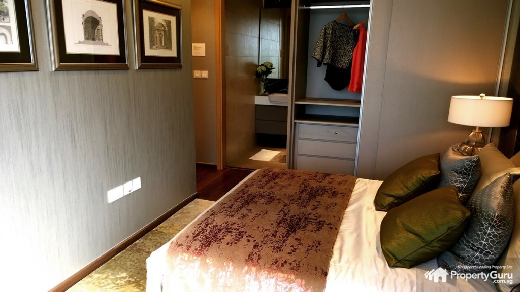 Master bedroom with private bathroom