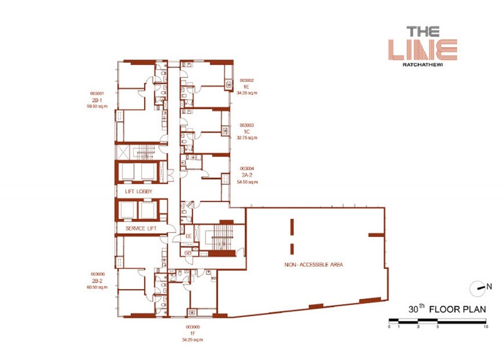 The Line Ratchathewi Floor Plan5 Floor 30-005