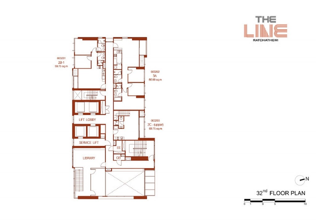 The Line Ratchathewi Floor Plan7 Floor 32-007