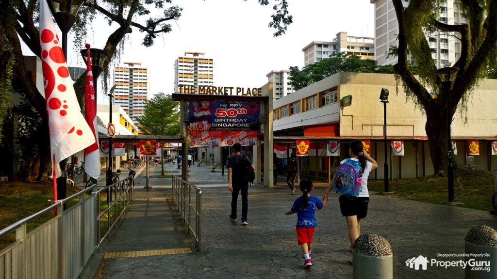 The Market Place about 20 minute walk from The Glades