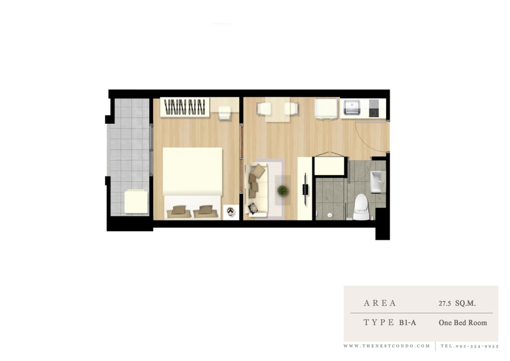 The Nest One Bedtype B1-A-001