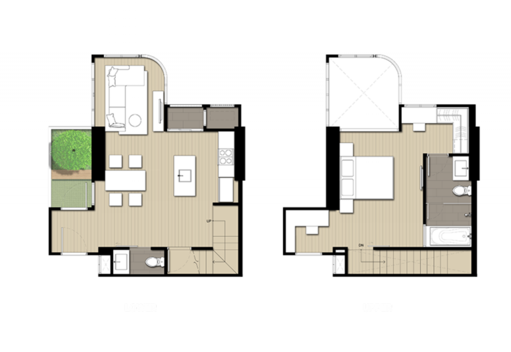 The Q Chidlom-Phetchaburiroom-duplex-F2M