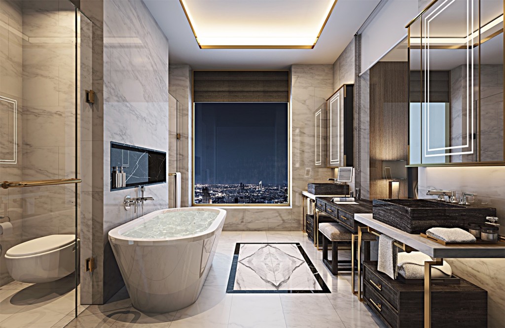 The Residences at Mandarin Oriental Bangkok PenthouseICONSIAM - MO - Penthouse -  Master Bath - 02-003