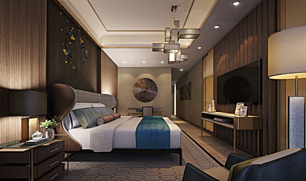 The Residences at Mandarin Oriental Bangkok Two BedroomICONSIAM - MO -  Two Bedrooms - Master Bedroom-004
