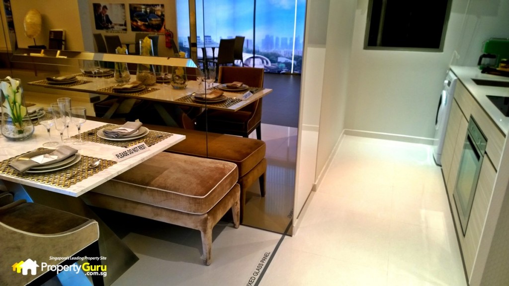 Tre Residences 3-bedroom kitchen and dining area