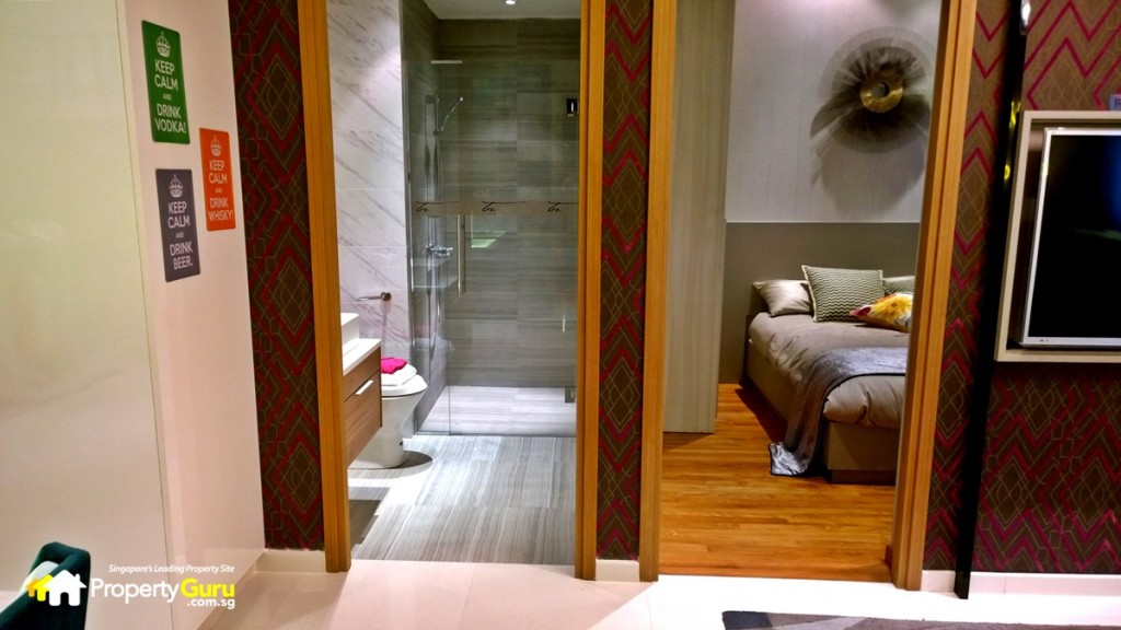 Common bathroom and bedroom