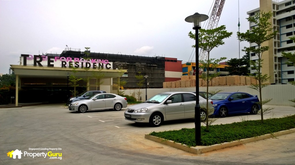 Tre Residences showflat and construction site 