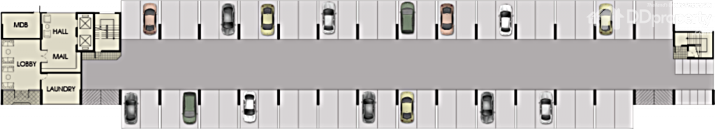 อาคาร F (อาคารนี้ จะเป็นห้องชุดขายพร้อมเฟอร์นิเจอร์ครบชุด รวมเฟอร์นิเจอร์ลอยตัว ราคา 1.29-1.389 ล้านบาท)