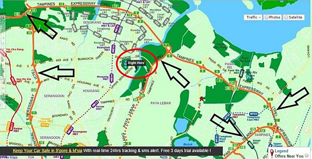 location, nearby, expressways