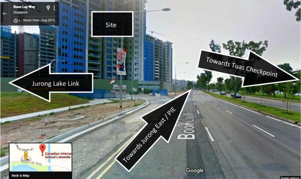 location, nearby, main road, lakeville, jurong