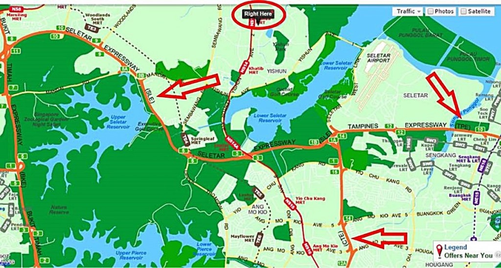 location, nearby, expressways, place, north park residences