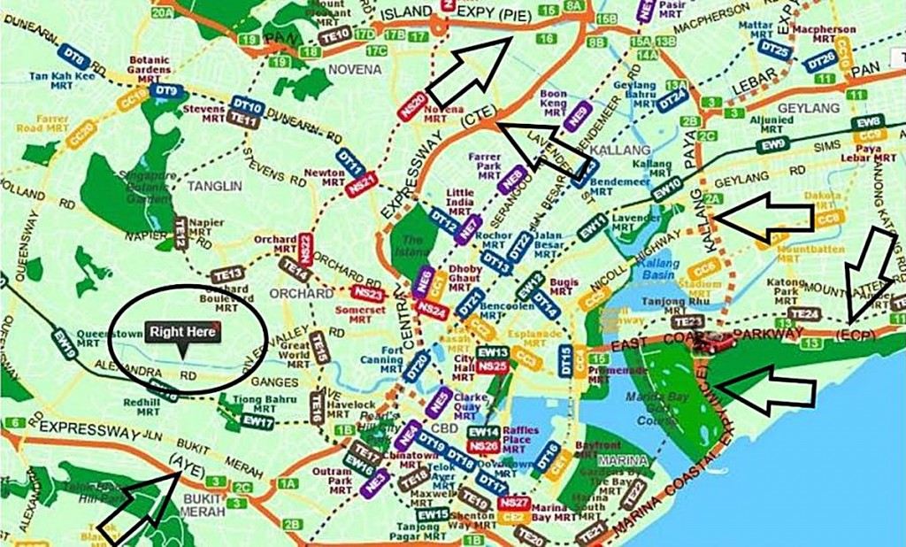 location, nearby, expressways