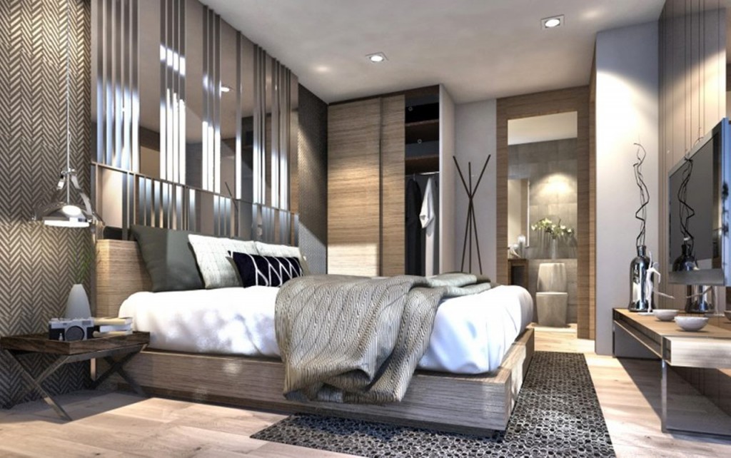 ตัวอย่างห้องนอนของโครงการ