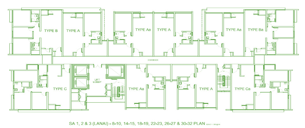 030Dsara- Floor Plan 1 (service residence)