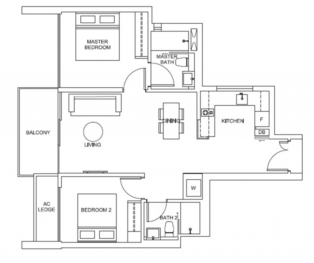 2-bedroom unit Venue Residences sales kit