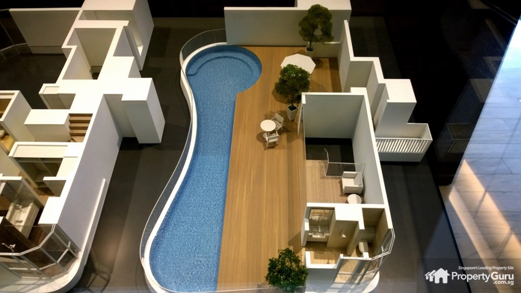 4-bedroom Penthouse third level with private pool