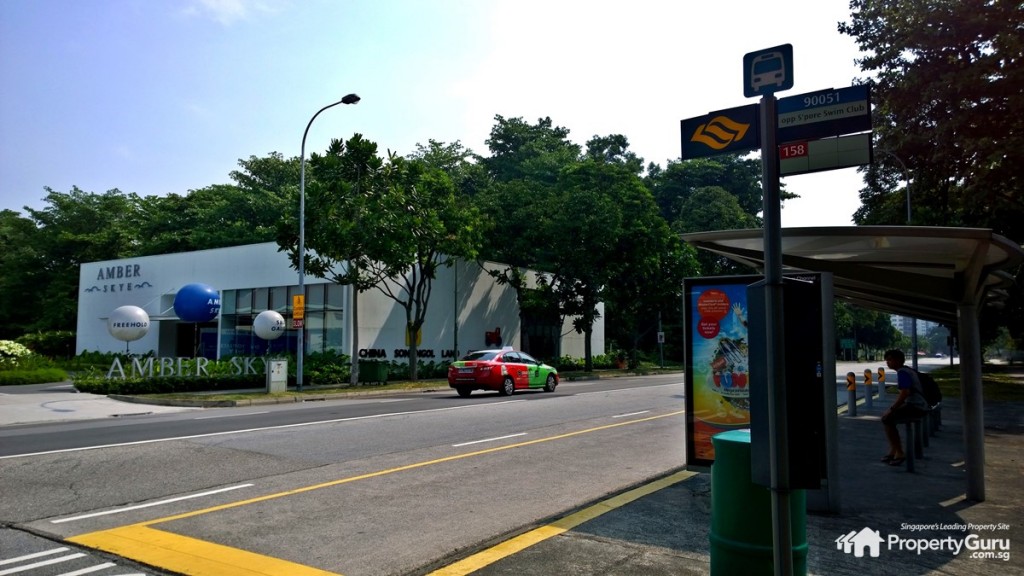 Amber Skye showflat and bus stop