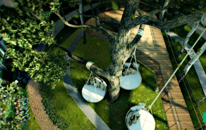 The unique Hammock Garden with hanging hammocks where one can recline and read a book or simply relax pic: http://www.astoria-ampang.com.my/