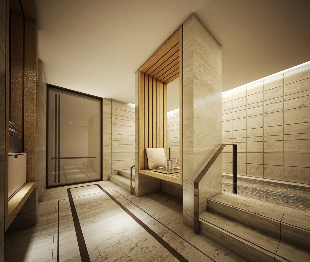 Sauna room provided nearby swimming pools