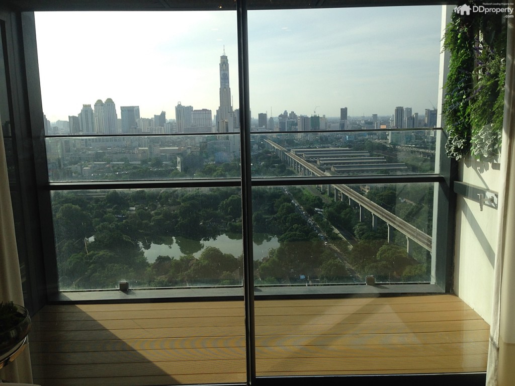 Balcony adhering to the living-room area